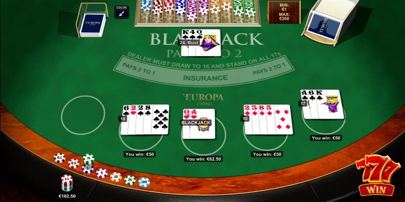 Cân nhắc kỹ khi rút bài là cách chơi Blackjack online bất bại